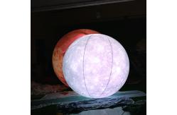 China Giant inflatable balloon flag balloon flying helium inflatable flag balloon with Led Light supplier
