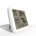 Gray Lcd Indoor Thermometer Temperature And Humidity Monitor With Hygrometer Digital