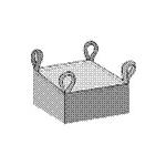 Industrial Fibc Bulk Bags Open Top 100*100*110cm With 4 belts for sale