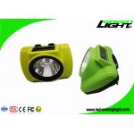 CREE LED Mining Helmet Light High Brightness Wireless OLED Screen 25000lux for sale