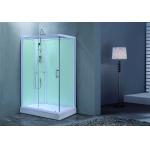 Luxurious Shower Room Tempered Glass And White Alum Profile For A High-Performance for sale