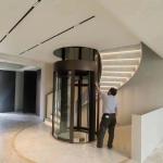 Compact Gearless Elevator for Homes – 14.5 m Rise, 400 kg Capacity for sale