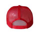 Beautiful Red Blank Mesh Trucker Cap , Premium Design Mens 5 Panel Caps
