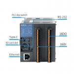 Ethernet Port Control PLC Programming Logic Controller 4AD 4DA Analog for sale