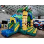 Customized Inflatable Bouncer With Slide Combo Jungle Monkey Inflatable Castle for sale