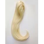 Silky Straight Synthetic Hair Pieces For Ponytail Platinum Blond for sale