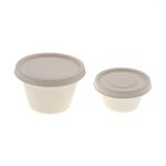Compostable Biodegradable Sugarcane Bagasse Cup Cold Drink Paper Tea Cup With Lid for sale