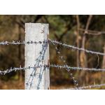 Farm Protection 12.5 Gauge  Double Twisted  Galvanized Barbed Wire for sale