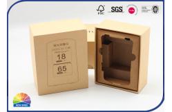 China Eco Friendly Paper Gift Box Kraft Brown 1C Printing With EPE Foam Tray supplier