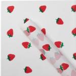 Edged Strawberry Matte Waterproof Flower Wrapping Paper Floral Wrapping Translucent Flower Paper Materials Wholesale for sale
