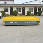 Steel Roll Motorized 5 Tons Die Transfer Cart, DC Motor Yellow Color for sale