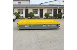 China 5 Tons Industrial Transfer Trolley , Wireless Automated Transfer Cart With Steel Plate supplier