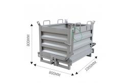 China 1000L/H Industrial Trash Bin Container For Bottom Drop Bot Dumping Processing supplier