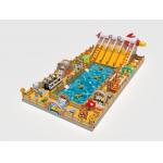 Pvc Challenge Obstacles Inflatable Water Castles Around The Pool for sale