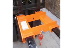 China 1T To 4T Fork Truck Swivel Hook Attachment Bright Orange Painted supplier