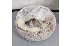 China Semi Enclosed Thickened Clamshell Dog Bed Winter Warm Pet Plush Nest supplier