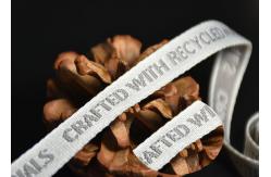 China Custom Logo 1cm Non Stretch Jacquard Tape Woven Double Sided For Clothing supplier