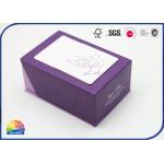 4C Print Hinged Lid Gift Box With Plastic Insert For Small Handmade Soaps for sale