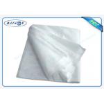 Convenient Disposable Bed Sheet Nonwoven Bright Color Low Thickness 80cm 190cm for sale