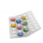Clear PVC/PET 18 pack macaron tray blister tray and lid which can snap together tightly for sale