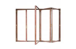 China Tempered Glass Bifold Sliding Glass Doors Window Aluminum Alloy supplier