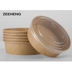 Disposable 36oz 1100ml Hot Paper Soup Bowls With Lids Food Container Customized Logo for sale