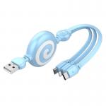 Silicone MAX 3A 100cm Multi Fast Charging Cable For Android 3 In 1 for sale