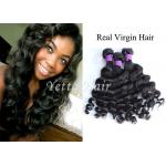 Loose Wave 100 Virgin Peruvian Hair , Real Virgin Hair Extensions No Shedding for sale