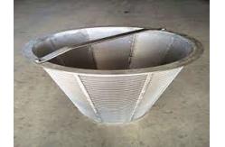 China Customized Triangle Wedge Wire Centrifugal Partition Basket For Industrial Filtration supplier
