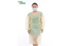 China Non Sterile Disposable SMS Nonwoven Isolation Gown With Elastic Wrist supplier