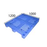 Grid Blue Ingle Sided Heavy Duty Nestable Pallet HDPE Impact Resistant for sale
