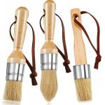 1in Wooden Handle Wax Paint Brush Set 0.32g for sale