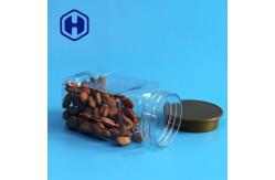 China 420ml Kernels Square Wide Mouth Plastic Jars With Lids Food Grade supplier