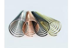 China 34.9mm 4:1 Pitch Metal Wire Binding Coils For Premium Notebooks supplier
