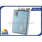 Silver Metallic Paper Box Straight Tuck End Foldable Cosmetic Paper Box Packaging for sale