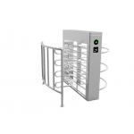 High Speed Across Half Height Turnstile Waist Height With Fingerprint Recognition System