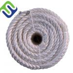 3 Strand Twisted Nylon Rope White Color Soft Rope For Marine Using for sale