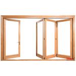 ODM OEM 3 Panel Bi Fold Doors Windows Double Glazed for sale