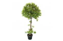 China Indoor Decoration 110cm Artificial Podocarpus Tree Customizable supplier