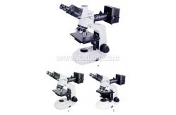 China Plan Binocular Halogen Lamp Metallurgical Optical Microscope For Researching supplier