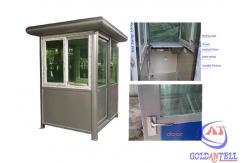 China Steel Security Guard House Portable Building Post Prefab Home Antisepsis Spraying Treatment supplier