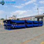 Blue Mechanical Loading Dock Leveler 20T Warehouse Fixed Hydraulic Dock Leveler