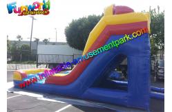 China 1000D PVC Tarpaulin Mini Inflatable Water Slide , Inflatable Wet Slides supplier