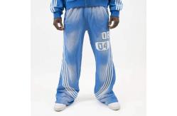 China Men's Windbreaker High Waist Sweatpants with Side Stripes and Custom Logo Design supplier