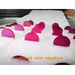 Colorful Ruby Doped Sapphire Crystal Materials Fe / Ti / Cr for sale