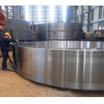Rotary Dryer 42CrMo4 Steel Forging Ring Kiln Tyre with Large Diameter