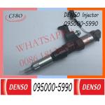 Common Rail Injector HI-NO JO5D Engine Parts Fuel Injector 095000-5990 23670-E0310 23670-E0311 23910-1410 for sale