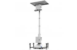 China Portable Solar Led Floodlight Retractable Mast Tower For Parking Lot Lighting supplier