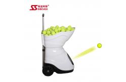 China Portable Tennis Ball Tosser Machine Top And Back Spin Adjustment supplier