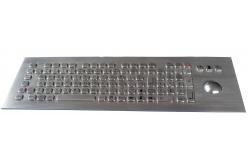 China 102 keys IP65 Dynamic Washable Stainless Steel Industrial Keyboard With Trackball supplier